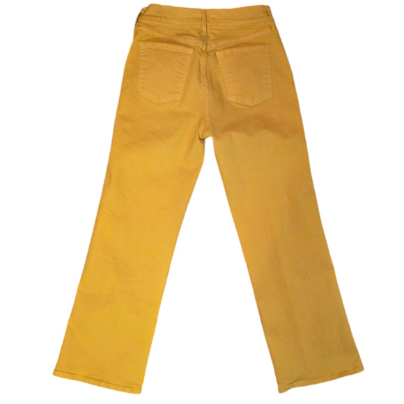 3×1 NYC Shelter Wide Leg Cropped Jeans High Rise in Marigold Size 25 - Picture 4 of 6